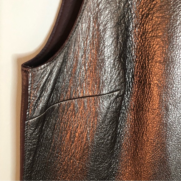 3.1 Phillip Lim Two-Tone Leather Shift Dress in Graphite. Size 2. - Picture 8 of 16